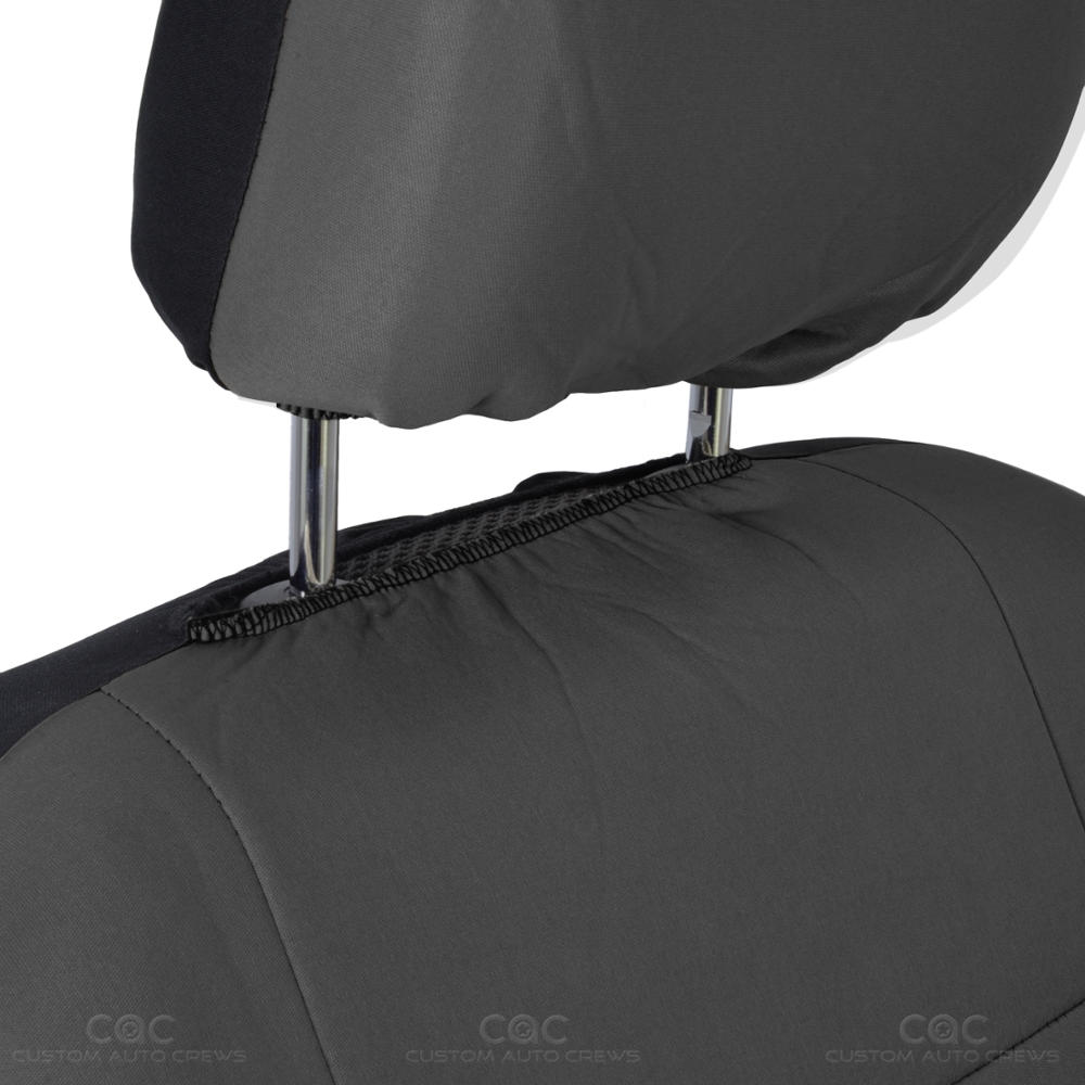 Solid Charcoal Gray Car Seat Covers Full Interior Set Solid Charcoal Gray Car Seat Covers Full Interior Set
