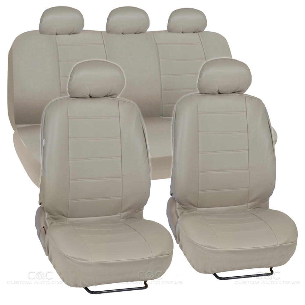 Premium Car Seat Cushions - Front Set Beige