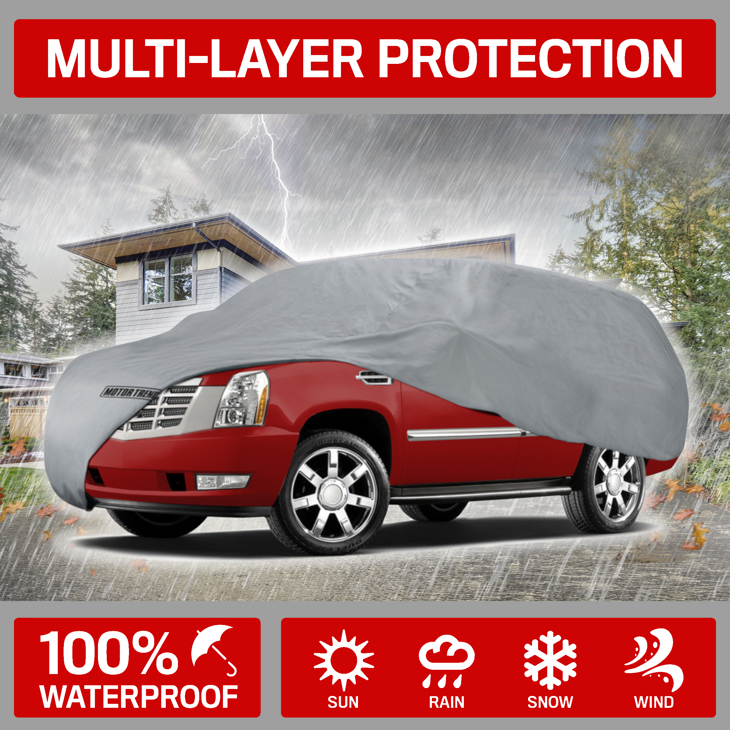 A-Express/® Medium M Full Car Cover 100/% Waterproof Indoor Outdoor Snow Rain Protection