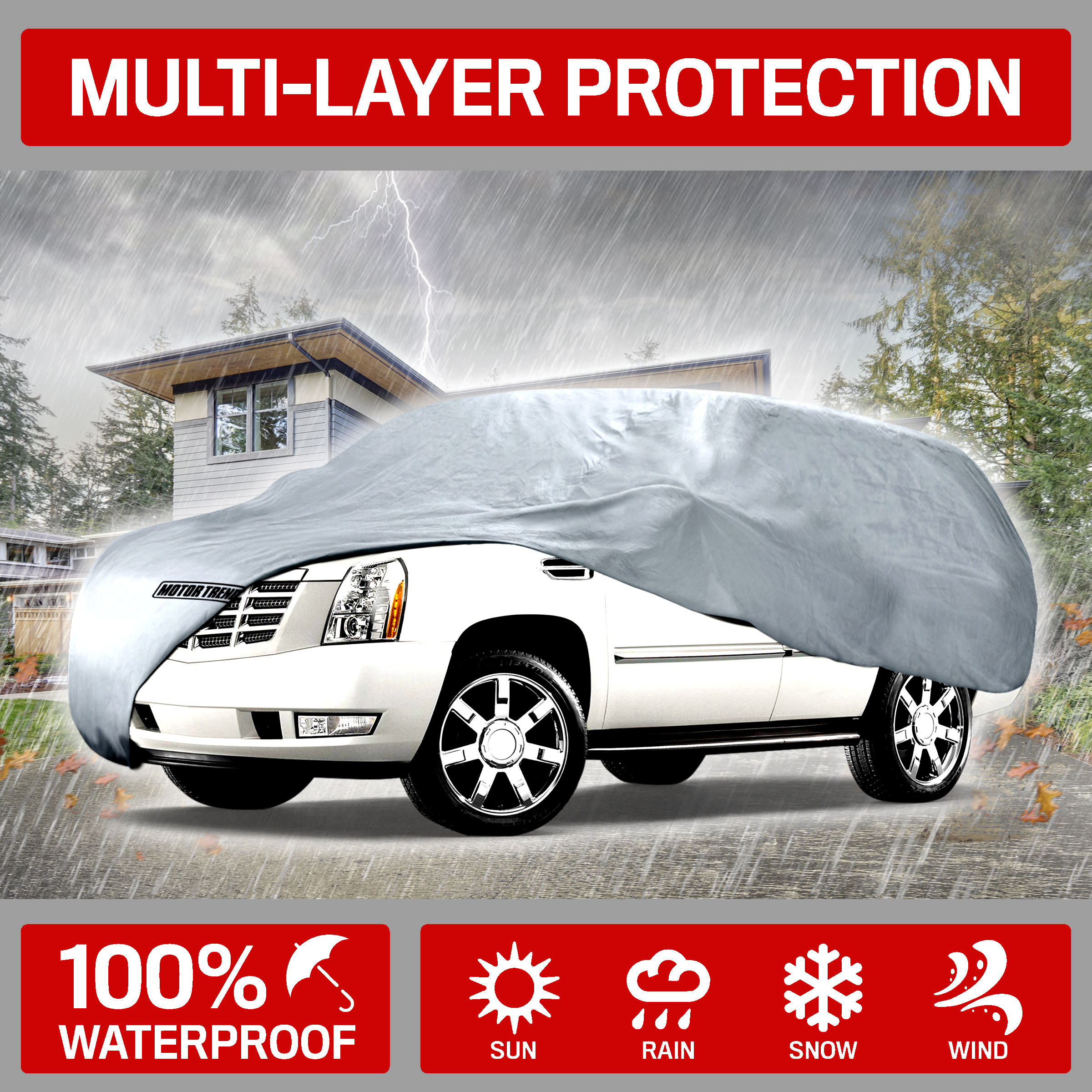 Motor Trend Defender Pro 6-Layer Waterproof Car Cover for Mazda Miata 1990-2005